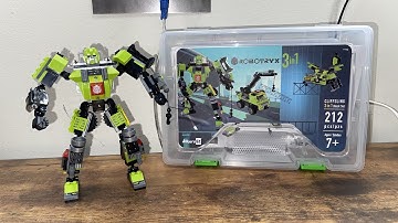 Build it vid. Lego robot off brand robotryx brand lego mech green robot building toy building bricks
