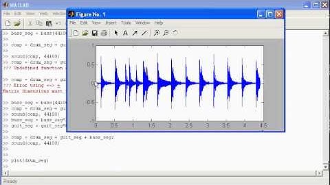 Matlab demonstration - basic signal manipulation using audio signals