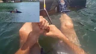 Pontoon Wakeboarding - How to get up for Beginners
