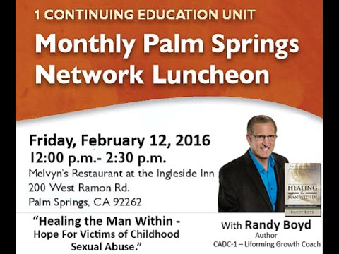 Randy Boyd presenting on “Healing The Man Within: Hope for Victims of ...