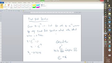 Topic 2:Numerical Method Fixed Point Iteration Example 2