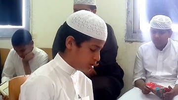 الطالب الفائز في مسابقة القرآن الكريم "ورتل القرآن ترتيلا" صلاح بن هاني بريك بالسنة 1م