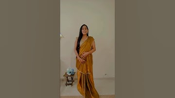 Super Easy Gujarati Or Sidha Pallu Saree Draping Tutorial 💕 #shorts #trending