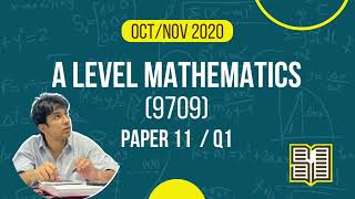 As Level Math| Oct/Nov|9709|2020| P11 | Q1