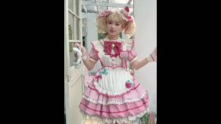 🌹  Pink [Berry Bubbles] Sweet Lolita Dress