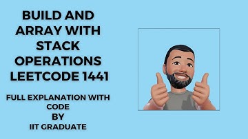 Build and Array With Stack Operations | Leetcode 1441 | Hindi | With Code