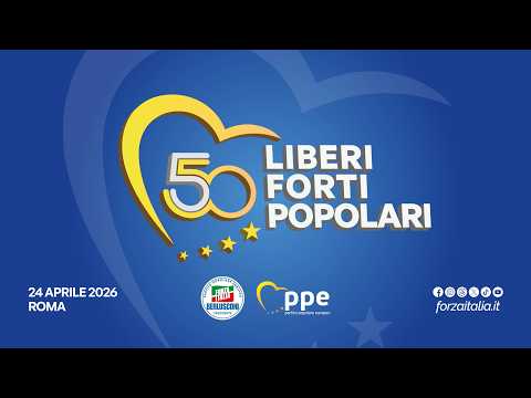 Video 50 anni del Partito Popolare Europeo: Liberi Forti Popolari - Roma 24 aprile 2026