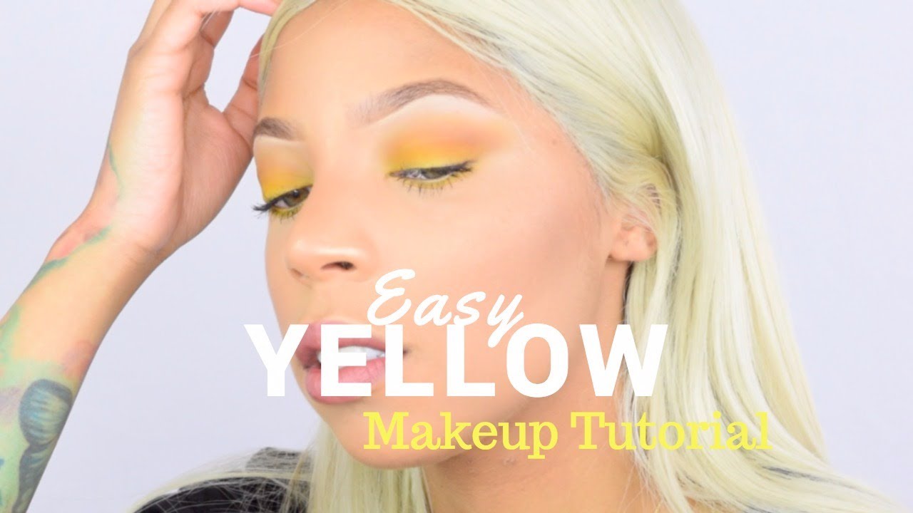 Yellow Eyeshadow Makeup Tutorial YouTube