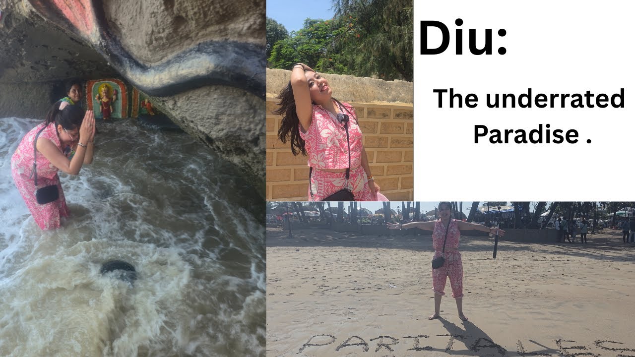 Diu Travel Vlog | Underrated Paradise of India | Diu Fort, Nagoa Beach & Gangeshwar Mahadev Mandir
