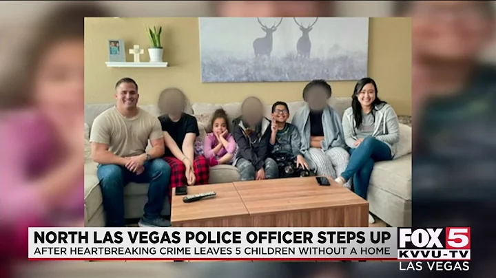 North Las Vegas police officer takes in 5 children...