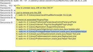 How to uninstall Java JDK on Mac OS X?