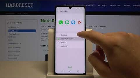 How to Change Icon Style in LG Velvet  - Customize LG Display