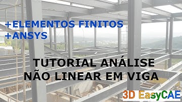 COMO FAZER ANÁLISE NÃO LINEAR EM UMA VIGA COM ANSYS | BEAM NON-LINEAR ANALYSIS