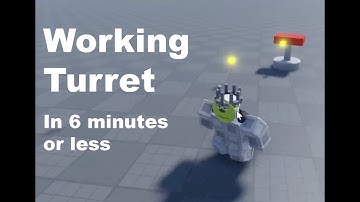 ROBLOX SCRIPTING -- How to Make a Turret in 6 Minutes or Less