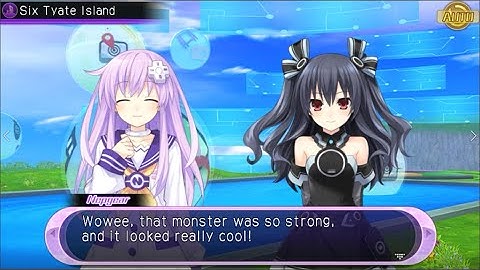 Hyperdimension Neptunia U Action Unleashed - Ch.3 Quest Cutscene - Nepgear And Uni Only