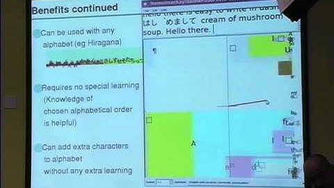 Dasher: information-efficient text entry