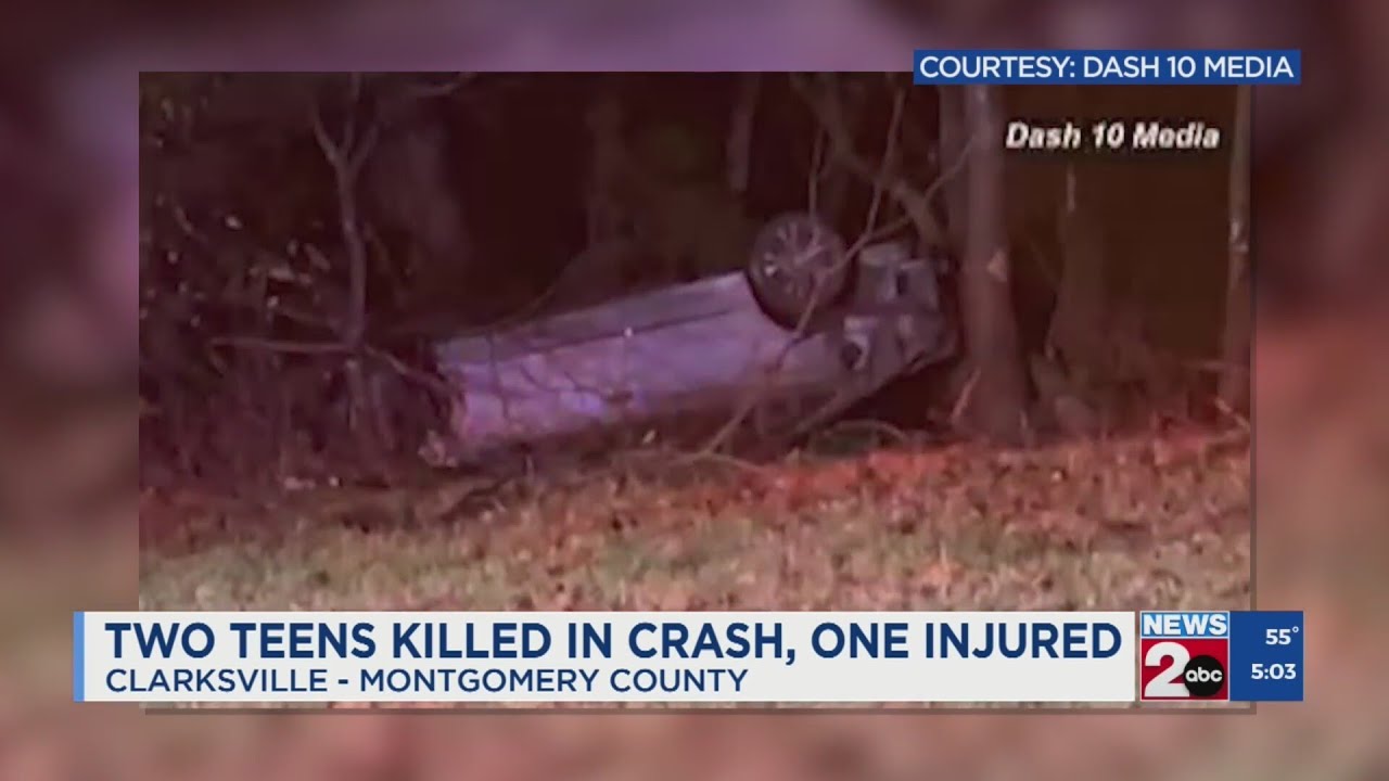 2 teens killed, 1 injured in crash along I-24 in Clarksville - YouTube
