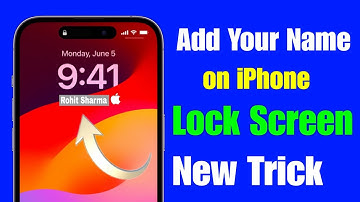 Add Your Name on iPhone Lock Screen | iPhone Me Lock Screen Pe Name Kaise Likhe | lock screen name