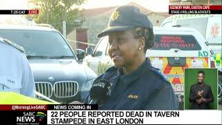 At least 17 people killed in an East London tavern stampede