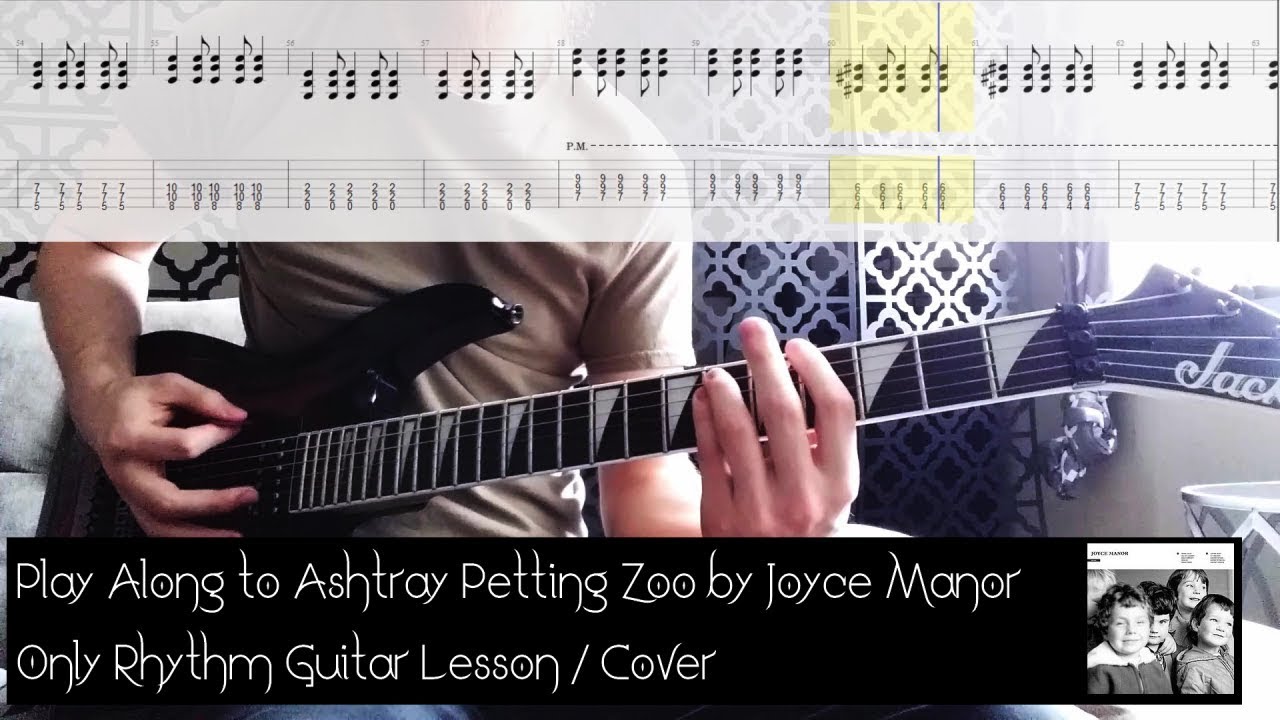 Play Along To Ashtray Petting Zoo by Joyce Manor Rhythm Guitar Lesson