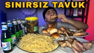 Sınırsız Tavuk Asmr Makarna Turşu Ekmek Ziyafeti