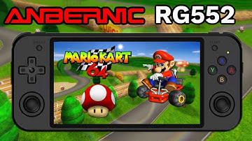 Mario Kart 64 (N64) Demo | Anbernic RG552 Handheld Video Game Console
