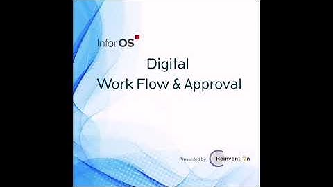 ERP INFOR LN | INFOR OS - Workflow and Approval