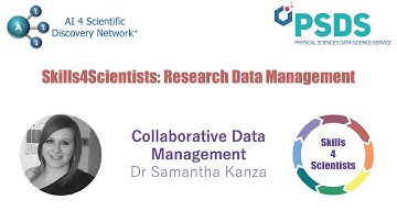 Skills4Scientists: RDM - Collaborative Data Management - Dr Samantha Kanza