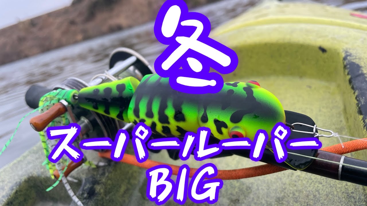 #トップウォーター #カヤックフィッシング #デカバス #fishing #bassfishing #鬼怒川バス釣り #.ラインスラック#スーパールーパービック