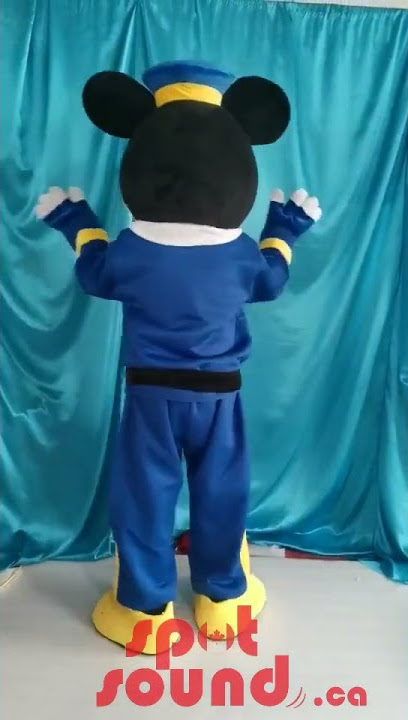 SPOTSOUND.CA Mascot Costume - Mickey mouse full body mascot costume with blue cap