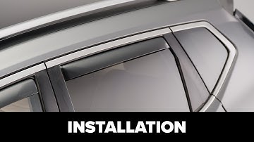 Rear WeatherTech Side Window Deflector Installation with Clips
