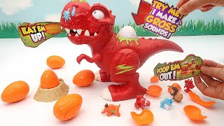 Dinosaur Smashers - T-Rex Broke Dinosaur Eggs. Dino Fossil, Eggs, Zombie Dinos
