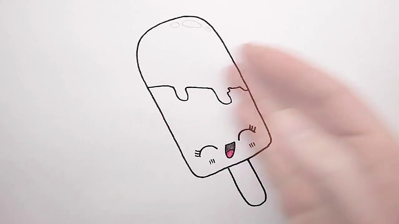 Cute Ice Cream Drawing Step By Step - Foto Kolekcija