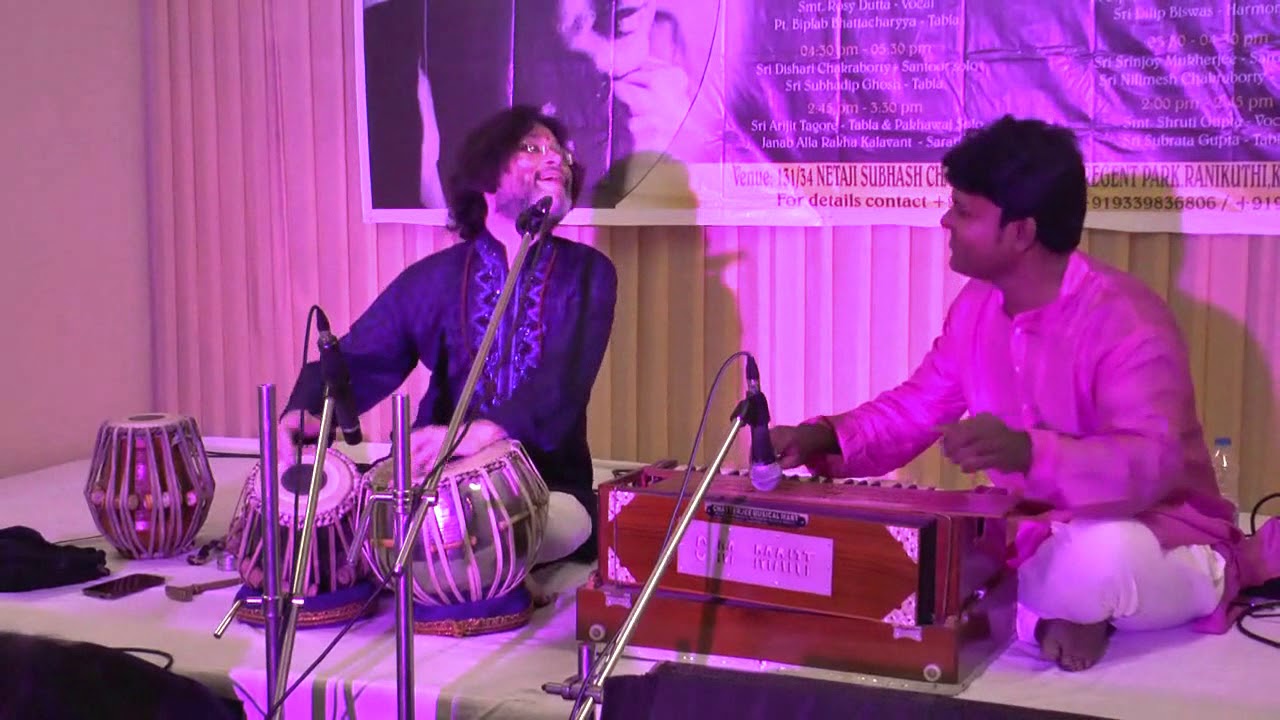 Pt  Biplab Bhattacharyaa and Dilip Biswas at AKSWM, Kolkata.