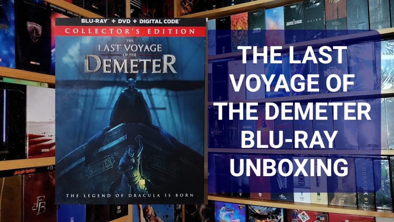 THE LAST VOYAGE OF THE DEMETER BLU-RAY UNBOXING + MENU 