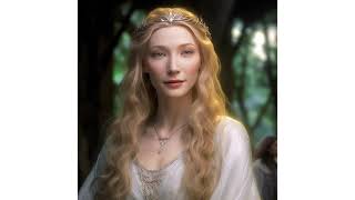 Cate Blanchett as Galadriel from Lord of the rings Elven Midjourney