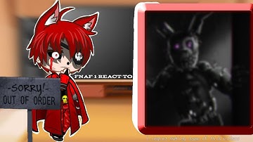 FNAF 1 React to Springtrap || +Marionette || SAD ||