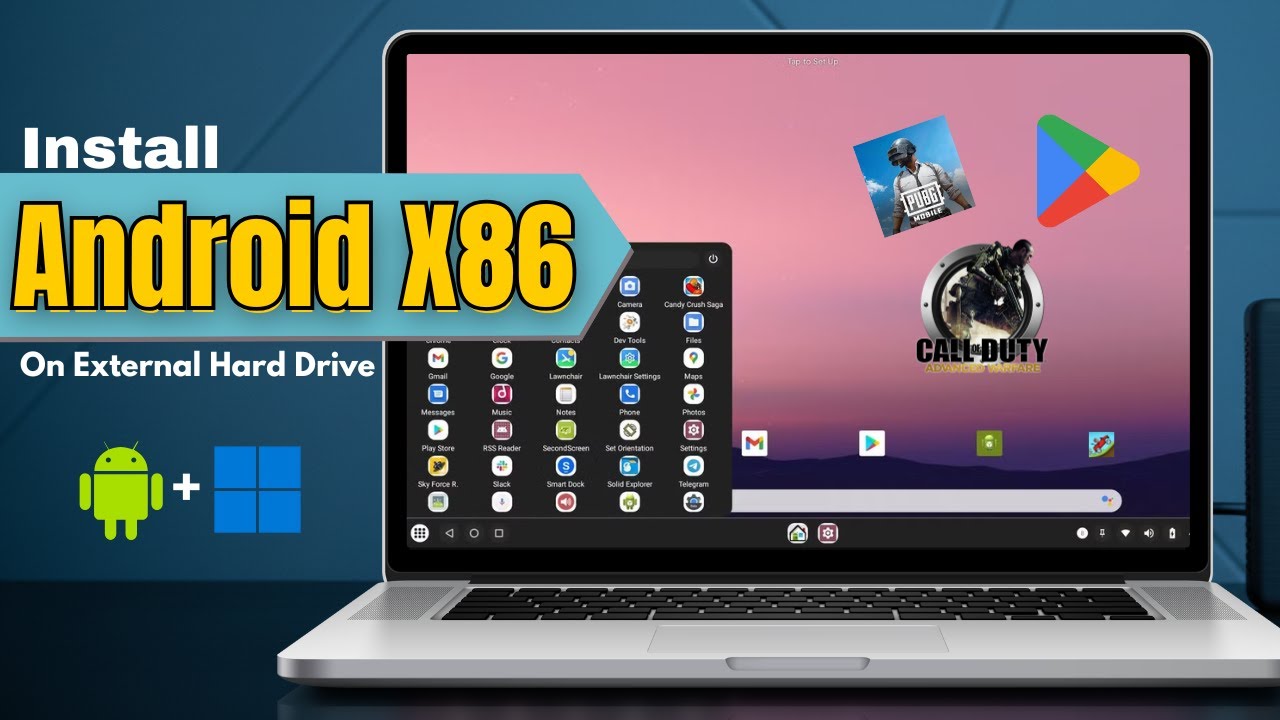 Run Android OS on PC or Laptop | How To Install Android X86 OS On External Hard Drive