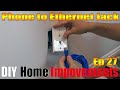 How to change a Phone Jack to Ethernet Wall Outlet