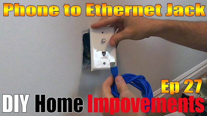 How to change a Phone Jack to Ethernet Wall Outlet