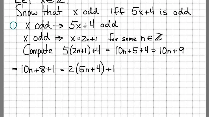 Proof and Problem Solving - If-And-Only-If Proof Example 02