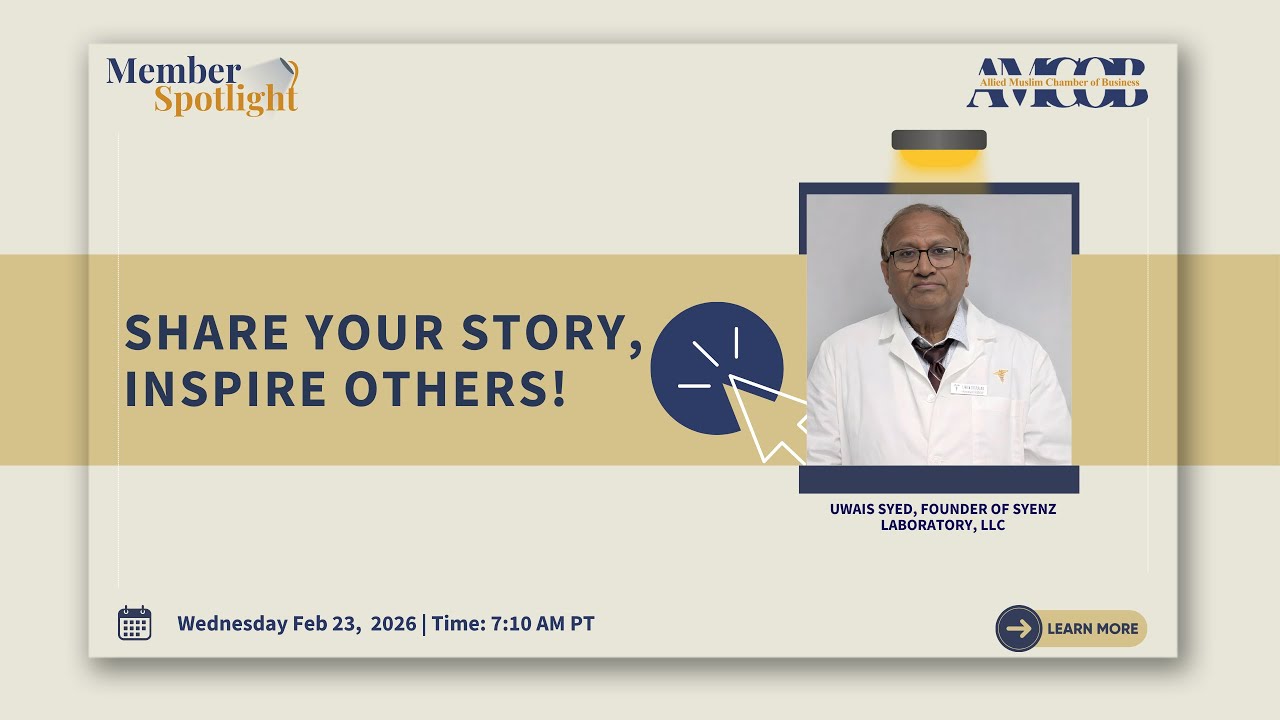 Member Spotlight w/ Uwais Syed, CEO / Principal Scientist @ Syenz Laboratory