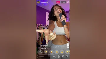 Malu trevejo twerking and being freaky on live🍑🍑