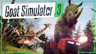 FOLLOWIN' THAT POO AT THE ZOO  Goat Simulator 3 (4 player gameplay)
