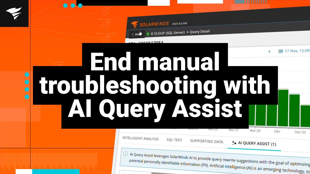 AI Query Assist for SolarWinds Database Performance Analyzer - YouTube