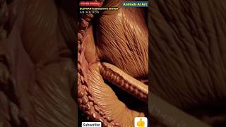Inside the Elephant | 3D Digestive System Animation | AI Animal Art #shorts