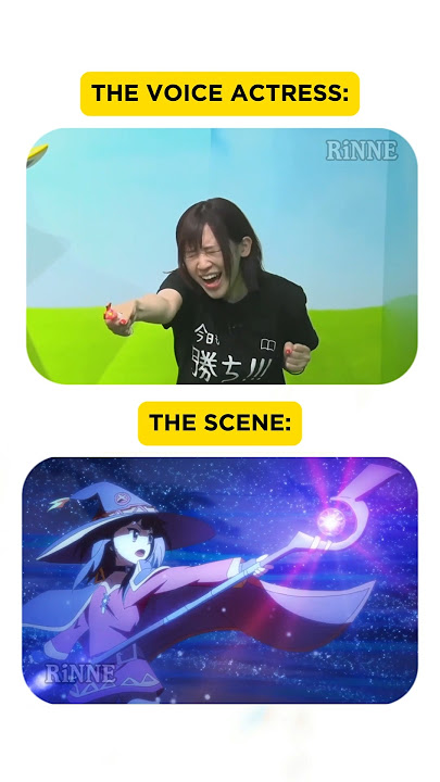 Megumin's VOICE ACTRESS is fenomenal #megumin #konosuba #anime