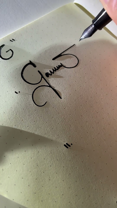 How to sign the letter G?❤️