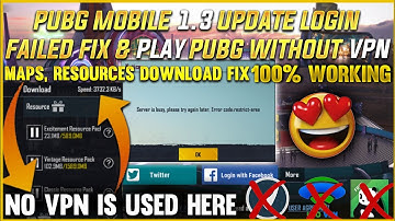 After 1.3.0 Update Pubg Mobile MAPS,RESOURCES DOWNLOAD Fix Without VPN | PUBG NETWORK ERROR FIX😍