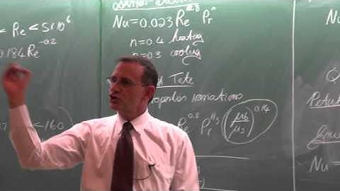 Lecture 23 (2013) 8.6 Turbulent flow in tubes. Internal forced convection